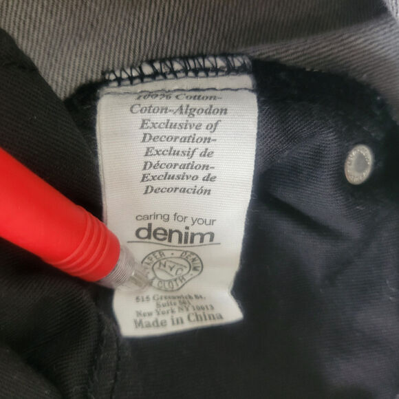 Paper Denim & Cloth Jeans Womens 24 646 Straight‎ Destroyed Black W26 x L25.5 - Picture 11 of 16